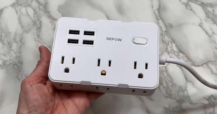 Power Strip Charging Station Only $9.99 on Amazon | Includes 6 Outlets & 4 USB Ports