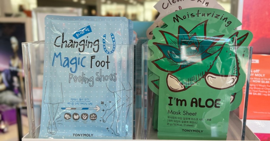 TONYMOLY face and foot masks in ULTA