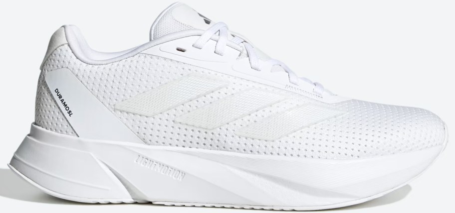 white adidas running shoe
