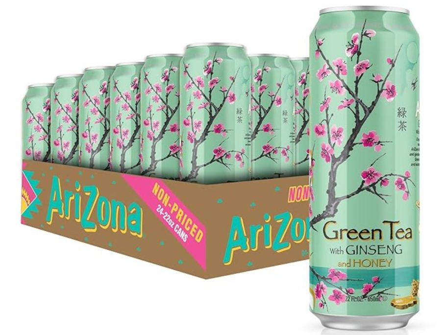 Arizona Green Tea w/ Ginseng and Honey 22oz 24-Pack stock image