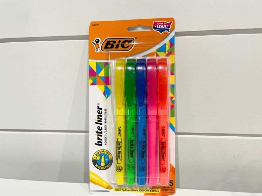 BIC Highlighter 5-Pack Only $1 Shipped on Amazon (Reg. $4) + More!