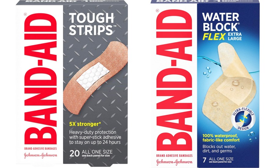 two boxes of Band-Aid Bandages