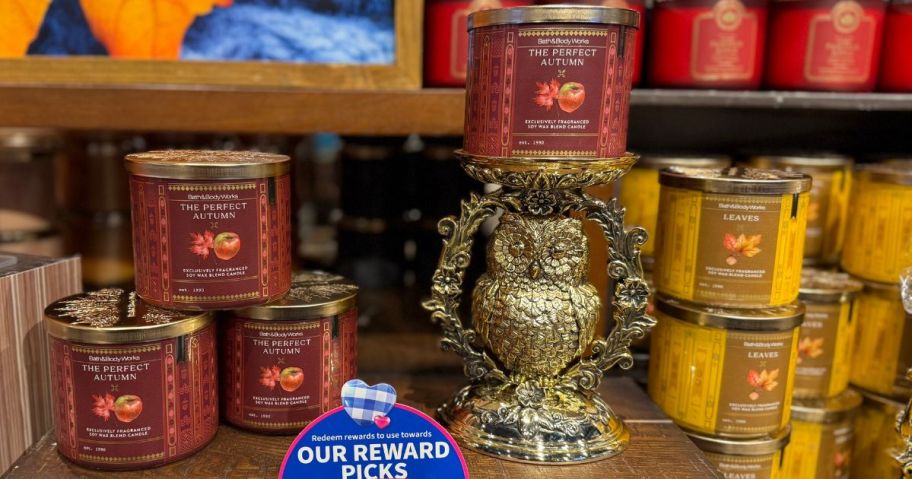 Bath & Body Works Candle display
