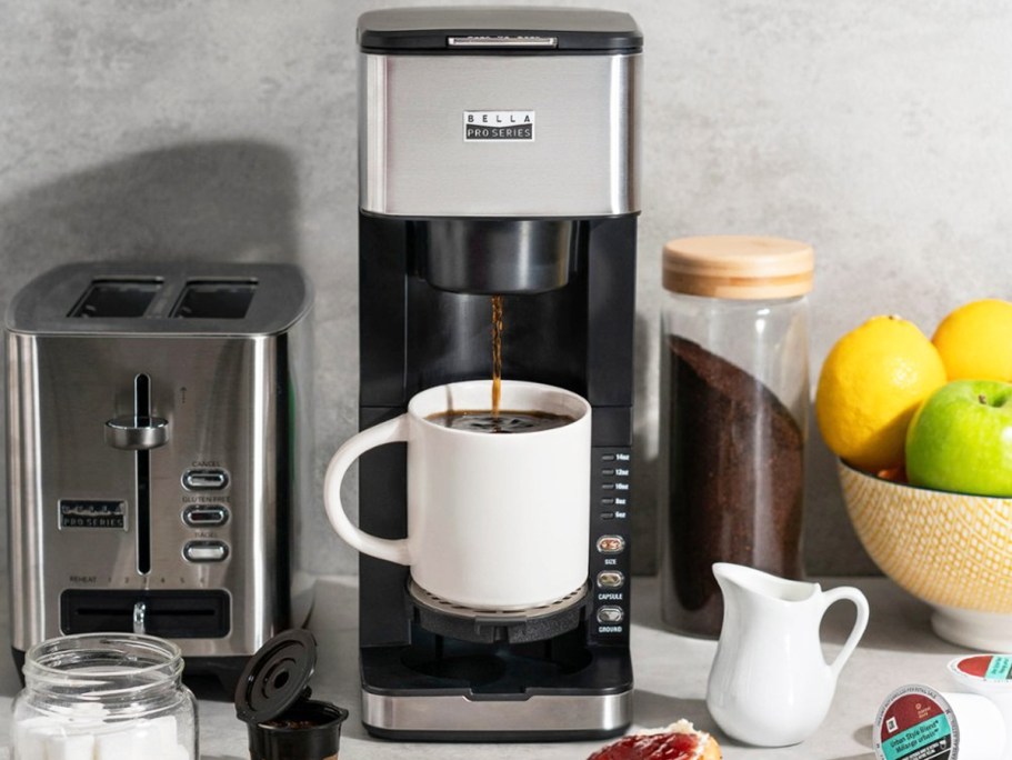 Bella Pro Series Coffee Maker Just $19.99 Shipped (Reg. $80) | Brews K-Cups & Ground Coffee