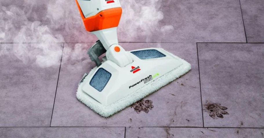 Bissell Steam Mop ONLY $59.99 Shipped (Reg. $170) | Scrubs & Sanitizes