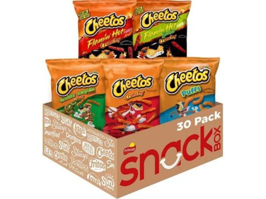 Cheetos Variety Pack Cheese Flavored Snack Mix 30-Pack stock image