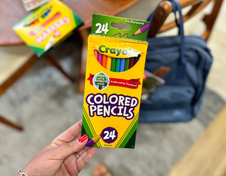 Crayola Colored Pencils that were delivered via Walmart+