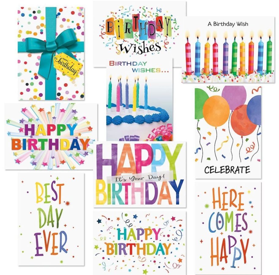 Stock image of a set of Birthday Cards