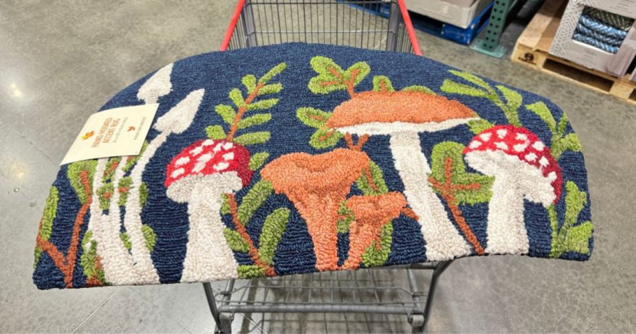 Costco Hand-Hooked Accent Rug Mushrooms