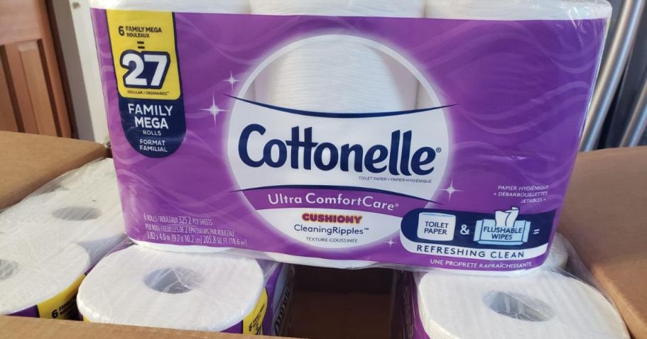 Cottonelle Toilet Paper Mega Rolls 24-Count ONLY $20.69 Shipped on Amazon