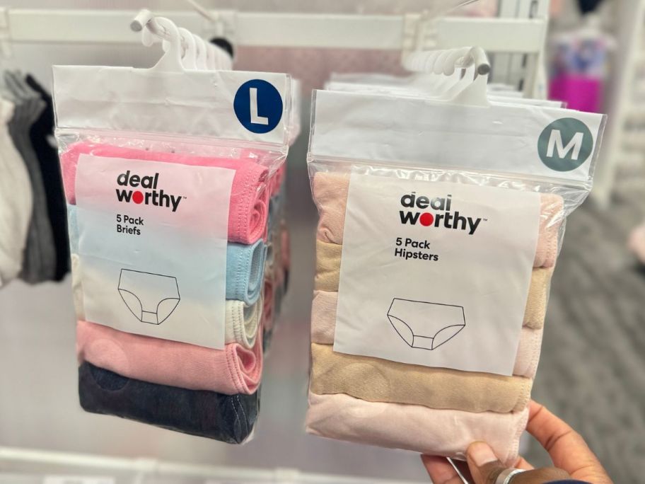 Packs of Dealworthy Girls Underwear at Target