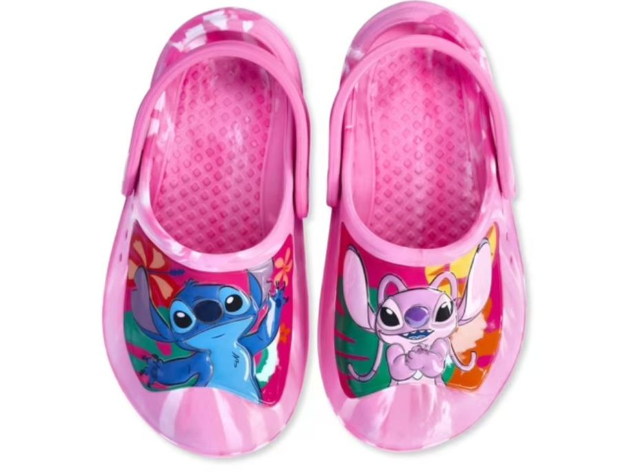 Disney Lilo & Stitch Girls Slides in Pink