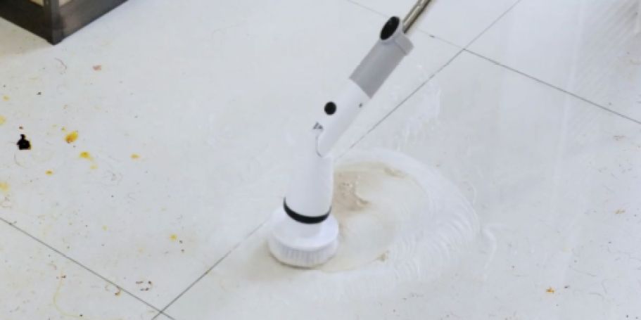 Cordless Electric Spin Scrubber w/ 4 Brush Heads Only $16.99 on Walmart.com