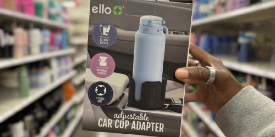 Ello Car Cup Adapter Just $16.99 at Target – Fits 40oz Tumblers in Your Cupholder!