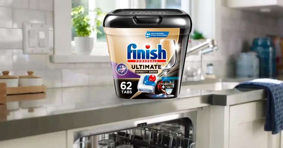 Finish Ultimate Infinity Shine Detergent Tablets 62-Count Just $13.81 Shipped on Amazon