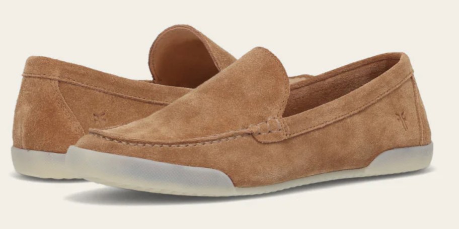 tan leather slip ons