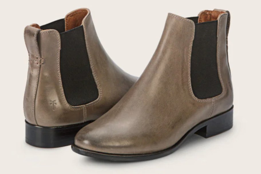 gold and black chelsea boots 