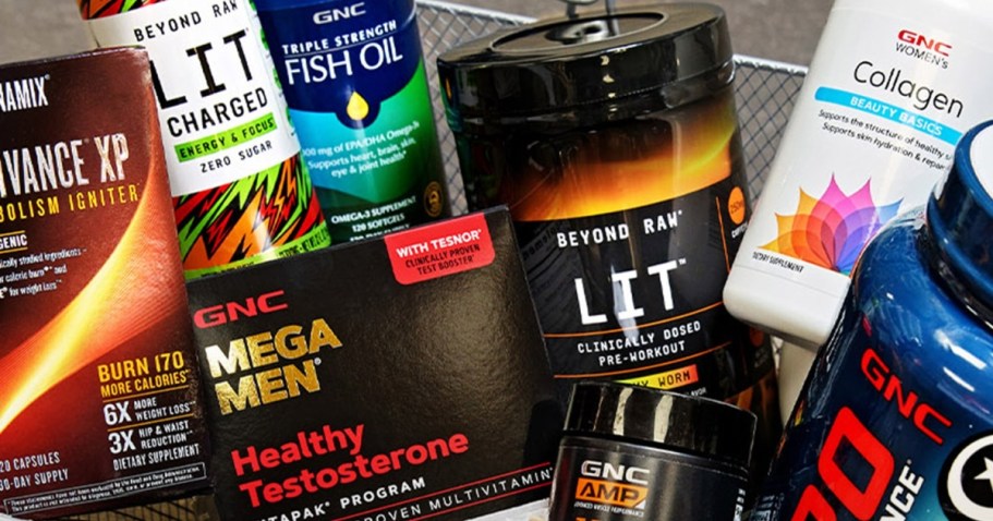 Buy 1, Get 1 50% Off GNC Vitamins, Protein Powder, Fitness Supplements + More!