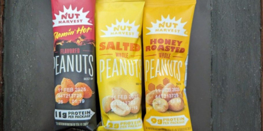 Nut Harvest Peanuts 36-Count Variety Pack Just $12.76 Shipped on Amazon (Reg. $22)