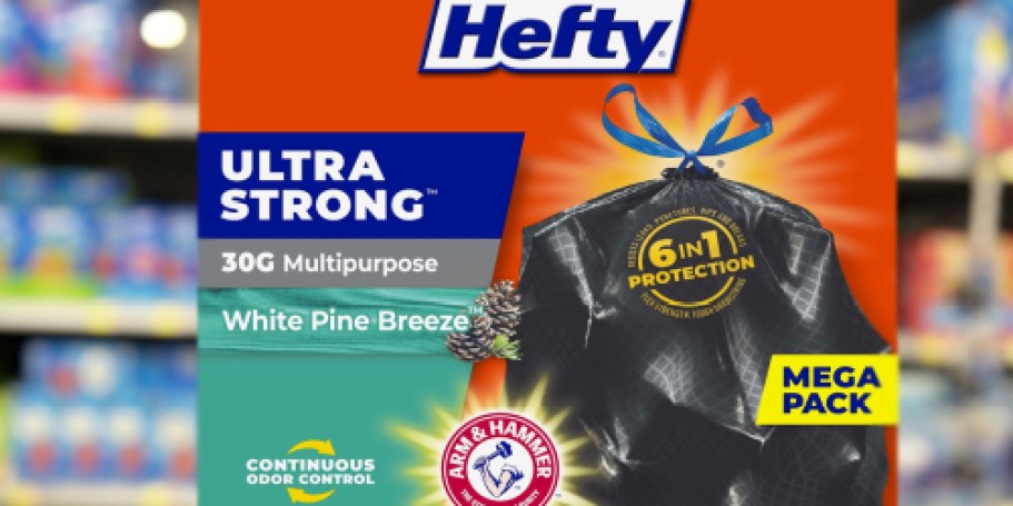 It’s Back! Hefty 30-Gallon Trash Bags 50-Count Box ONLY $9.98 Shipped for Amazon Prime Members (Reg. $23)
