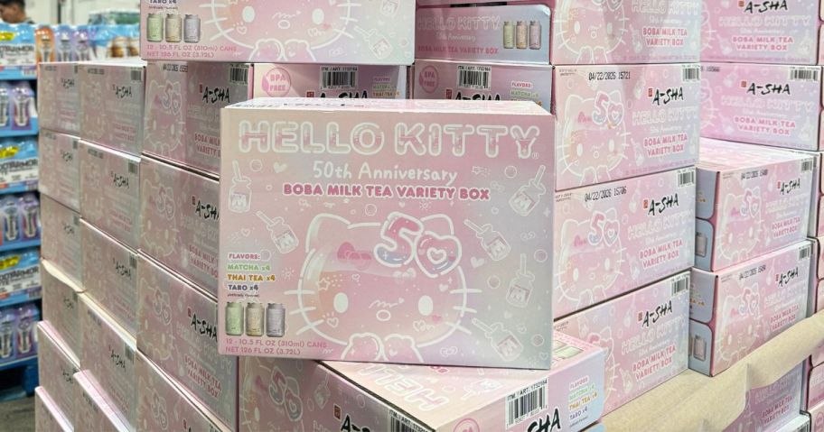 Hello Kitty Boba Milk Tea variety Box at Costco