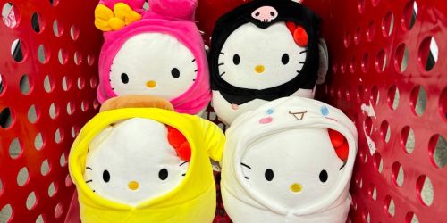 *NEW* Squishmallows Hugmees at Target from $9.99 | Hello Kitty, Stitch, Bluey & More