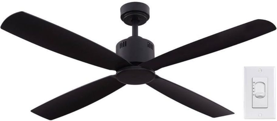 Home Decorators Collection Kitteridge 52" Ceiling Fan in Black