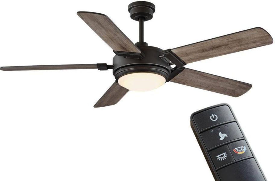 Home Decorators Collection Blakeridge 60" Color-Changing LED Ceiling Fan w/ Light Kit & Remote