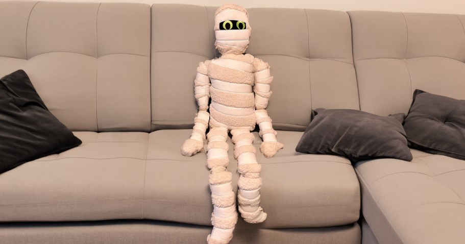 5-Foot Mummy Pillow Only $59.99 on Marshalls.com | Glows in the Dark!