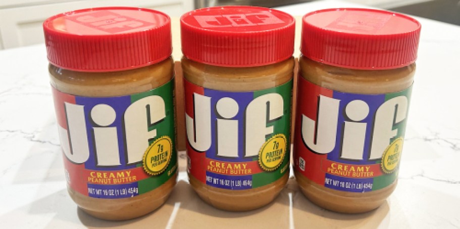 THREE Jif Peanut Butter 16oz Jars Only $6.55 Shipped on Amazon