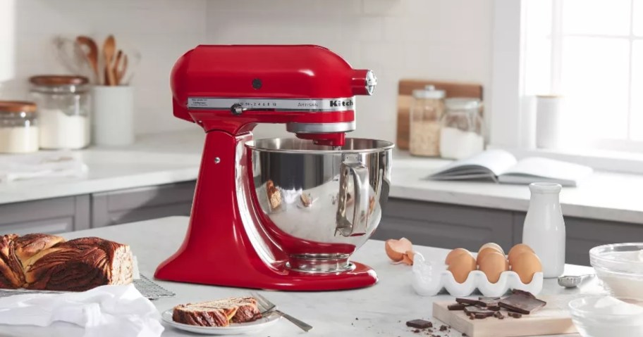 KitchenAid 5-Quart Tilt-Head Stand Mixer in Red