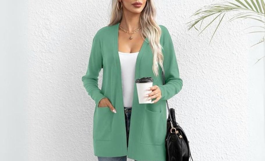 Women’s Open Front Cardigan Only $15.99 on Amazon (Reg. $32) | 19 Color Choices!