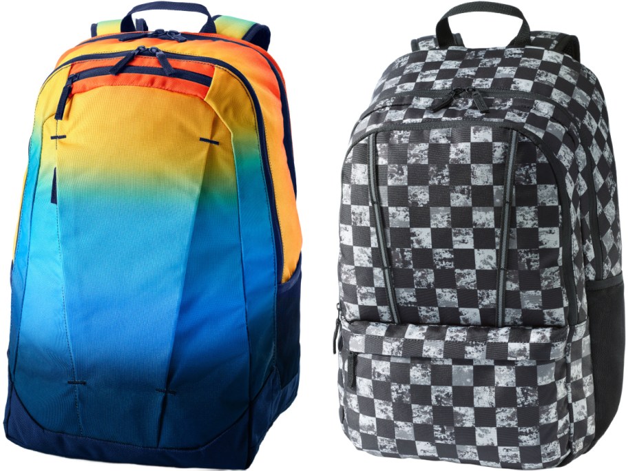 Stock images of 2 lands end backpacks