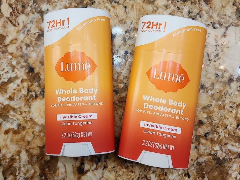 2 Lume Tangerine Deodorants