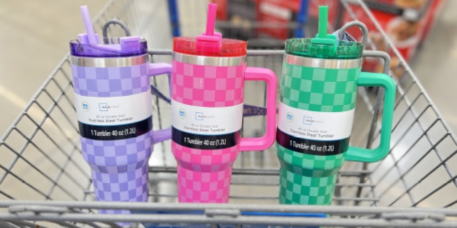 Price Drop: Mainstays 40oz Tumblers ONLY $9.97 on Walmart.com | Stanley Lookalike for WAY Less!