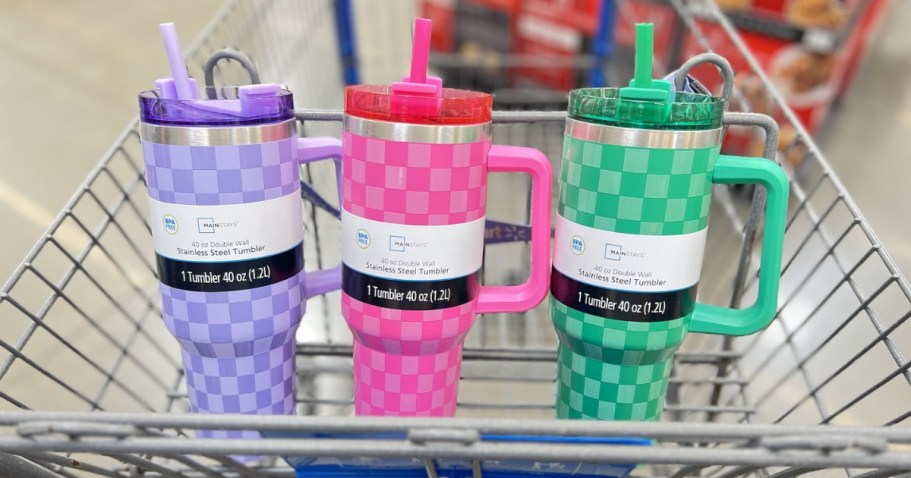 Price Drop: Mainstays 40oz Tumblers ONLY $9.97 on Walmart.com | Stanley Lookalike for WAY Less!