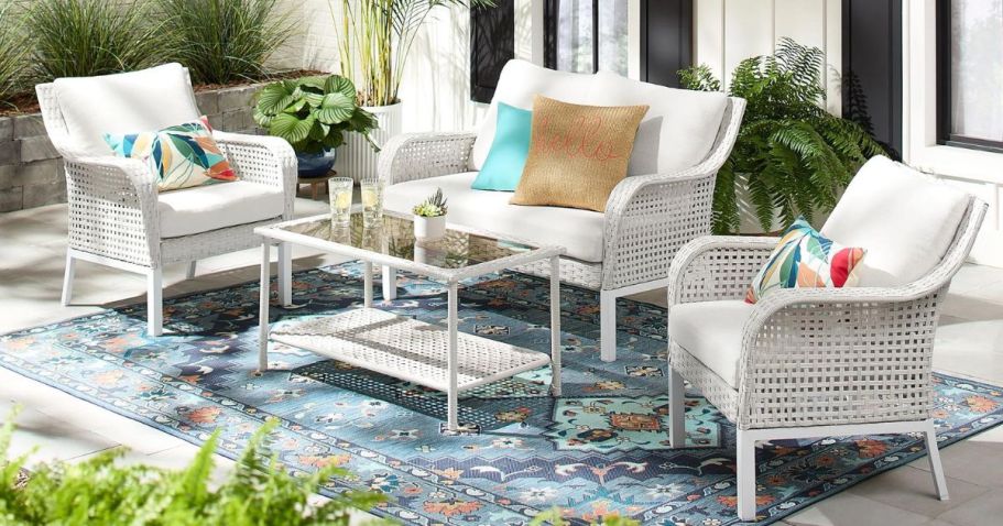 Up to 50% Off Walmart Patio Furniture | 4-Piece Conversation Set Only $249 Shipped (Reg. $506)