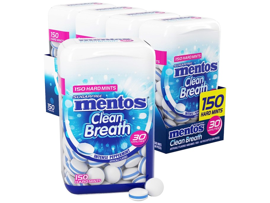 4-pack of Mentos Clean Breath Mints