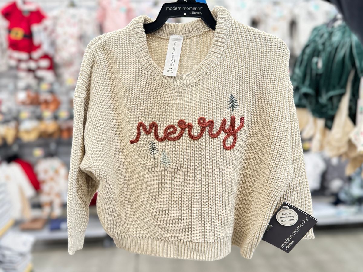 Adorable Gerber Baby Sweaters at Walmart | Perfect for Family Christmas Photos!