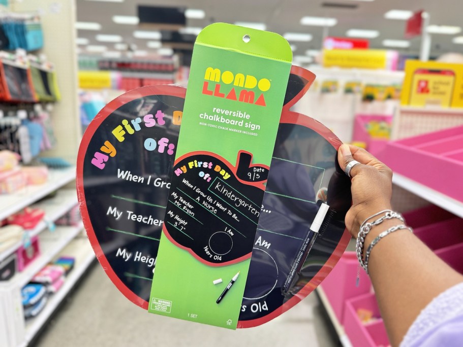 Double-Sided School Chalkboard Signs from $5.99 at Target or Amazon!