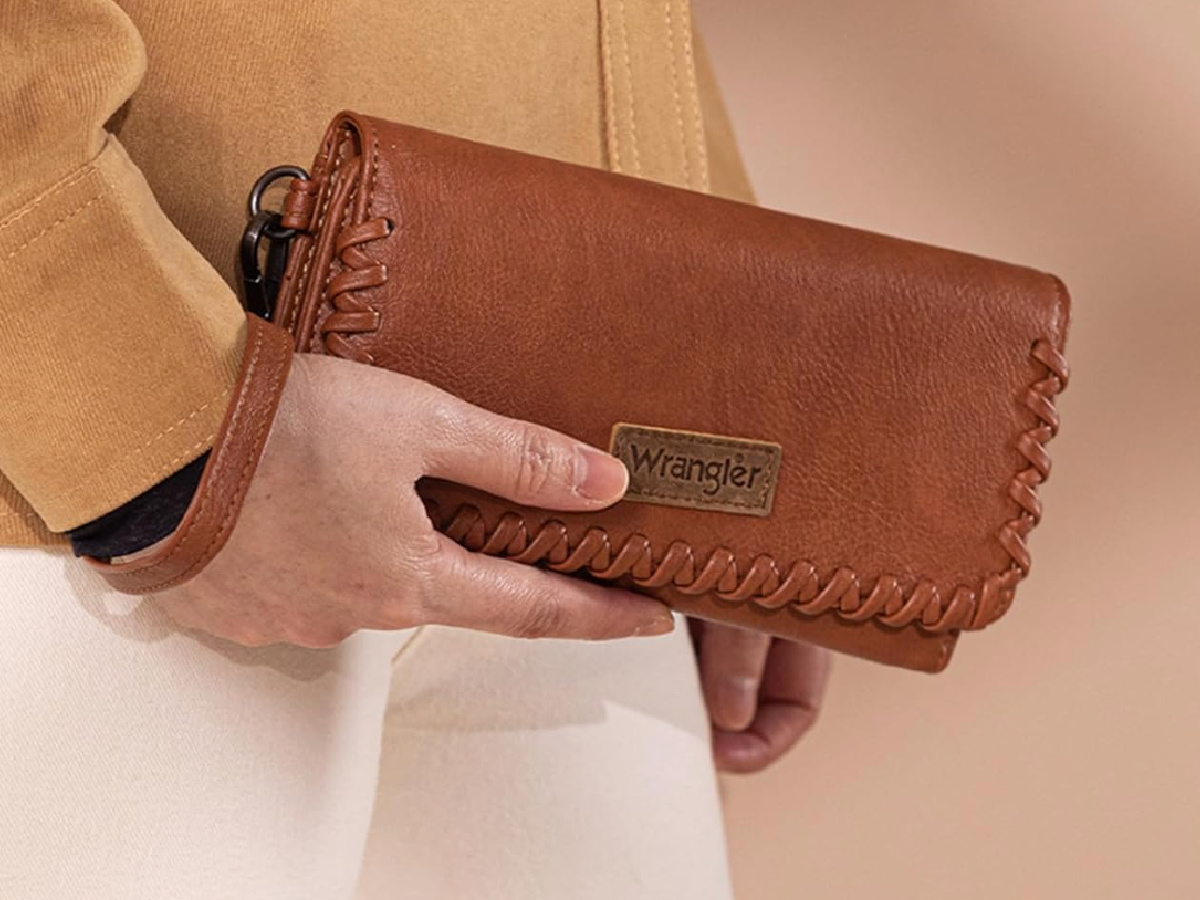 Montana West Wrangler Damen-Tragetasche – Mit Abnehmbarem Schultergurt & Clutch-Geldbörse, 2-teilig
