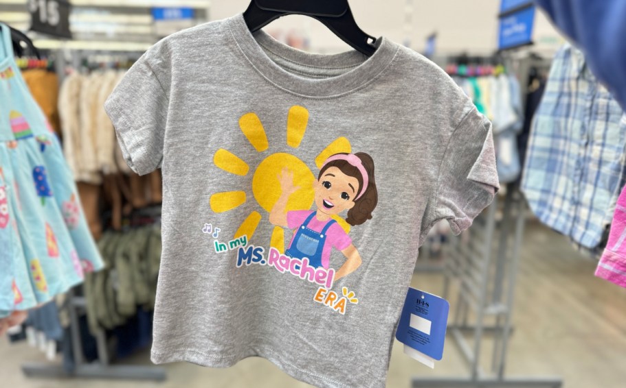 Toddler T-Shirts Only $5.98 on Walmart.com | Bluey, Ms. Rachel, & More