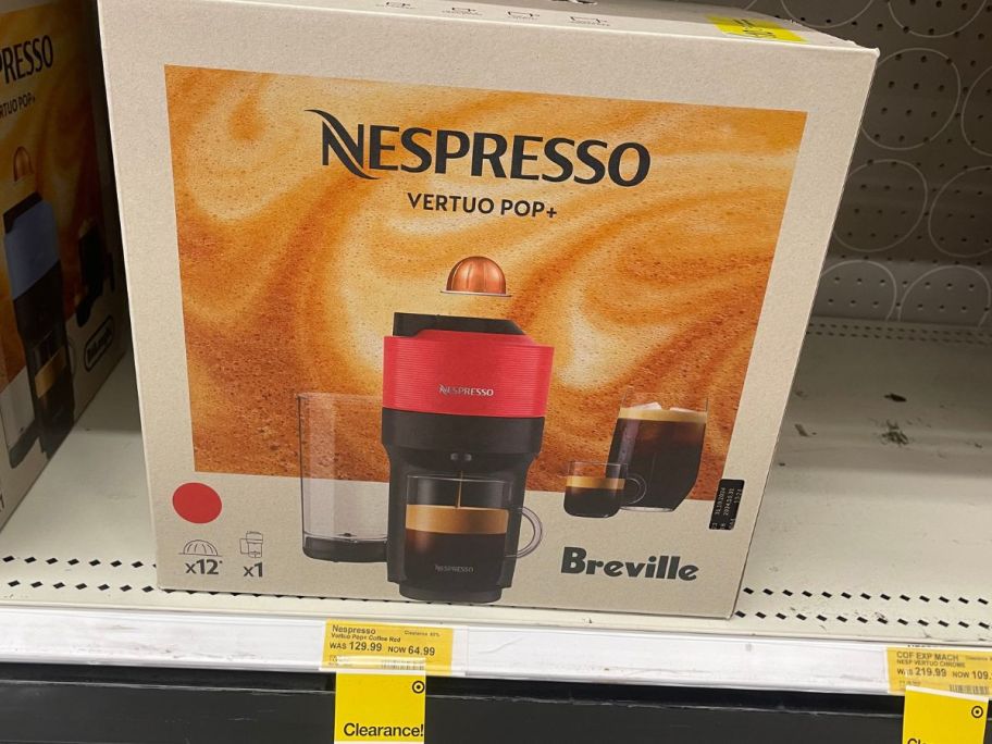 Nespresso Vertuo Pop+ Combination Espresso & Coffee Maker in box in store