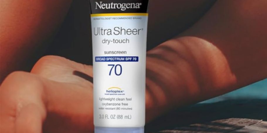 Neutrogena Ultra-Sheer Dry-Touch Sunscreen Only $7 Shipped on Amazon (Reg. $13.32)