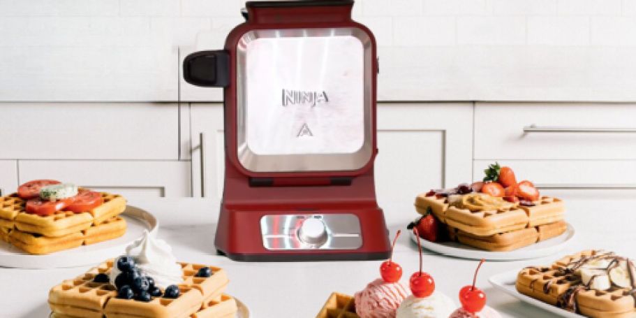 Ninja Vertical Neverstick Belgian Waffle Maker from $39.98 Shipped (Reg. $79)