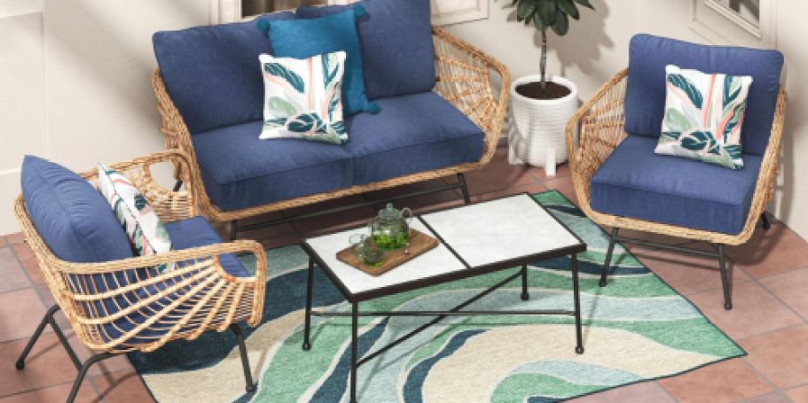 Up to 60% Off Lowe’s Patio Furniture | Wicker Conversation Set Only $359 Shipped (Reg. $898)
