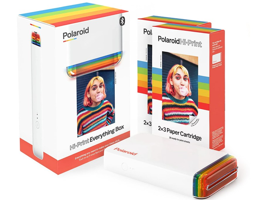 Polaroid-Hi-Print-Everything-Box حزمة طابعة Polaroid Hi-Print Bluetooth التي يتم شحنها مقابل 49 دولارًا فقط لأعضاء Walmart+ (السعر المسجل 99 دولارًا)