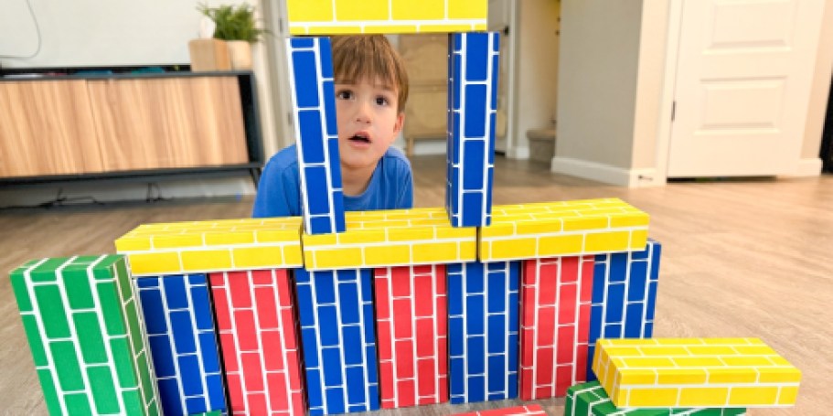 Cardboard Building Blocks 24-Piece Set Only $27.99 Shipped (Fun & Safe Kids Toy)