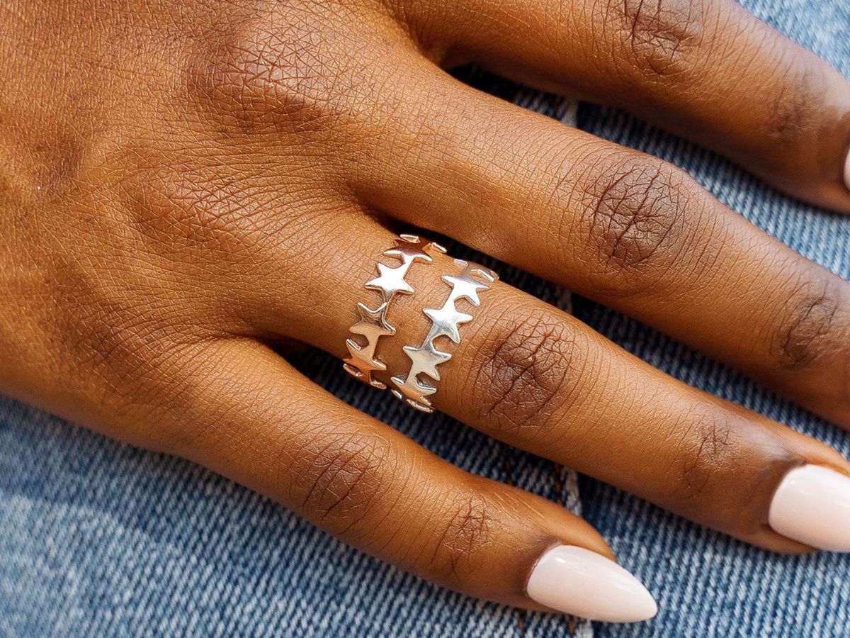 Pura Vida Opal Saturn Ring - Silver Or Rose Gold Plated Stackable Jewelry