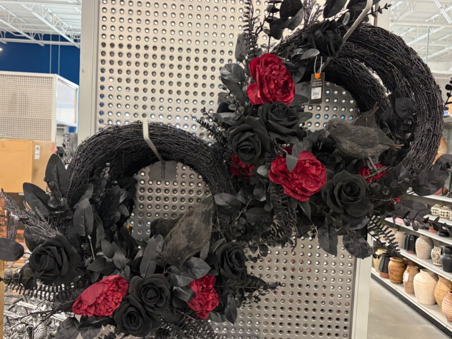 Red Crow Peony Wreath